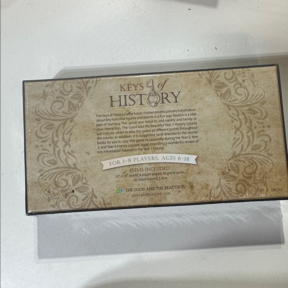 The good and the beautiful Keys of History Year 1 Course game - Picture 2 of 3